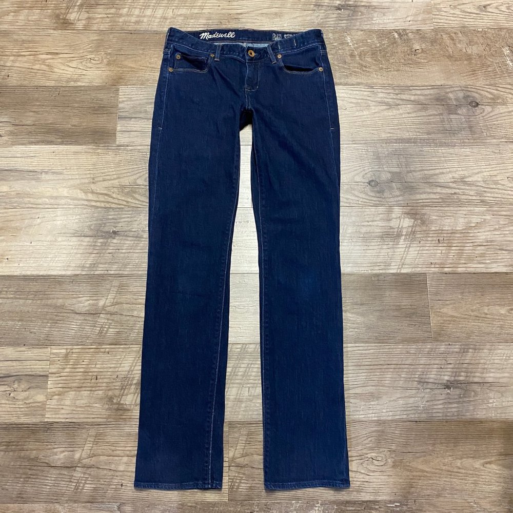 Madewell Jeans 27 x 32 Blue Rail Straight Stretch - Picture 2 of 7